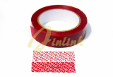 Tamper evident security tape with sequential number and perf